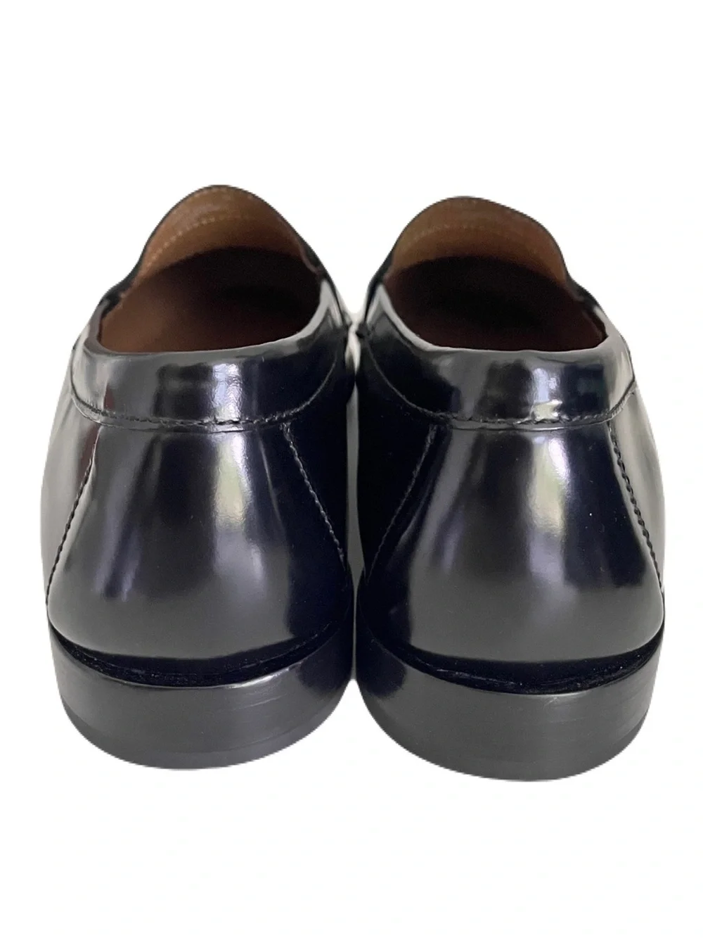 NWOB Cole Haan Black Leather Pinch Tassel Loafers, Size 13E